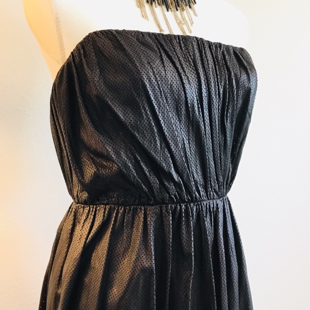 A.L.C leather dress bustier